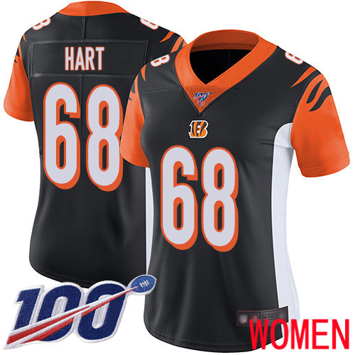 Cincinnati Bengals Limited Black Women Bobby Hart Home Jersey NFL Footballl #68 100th Season Vapor Untouchable
